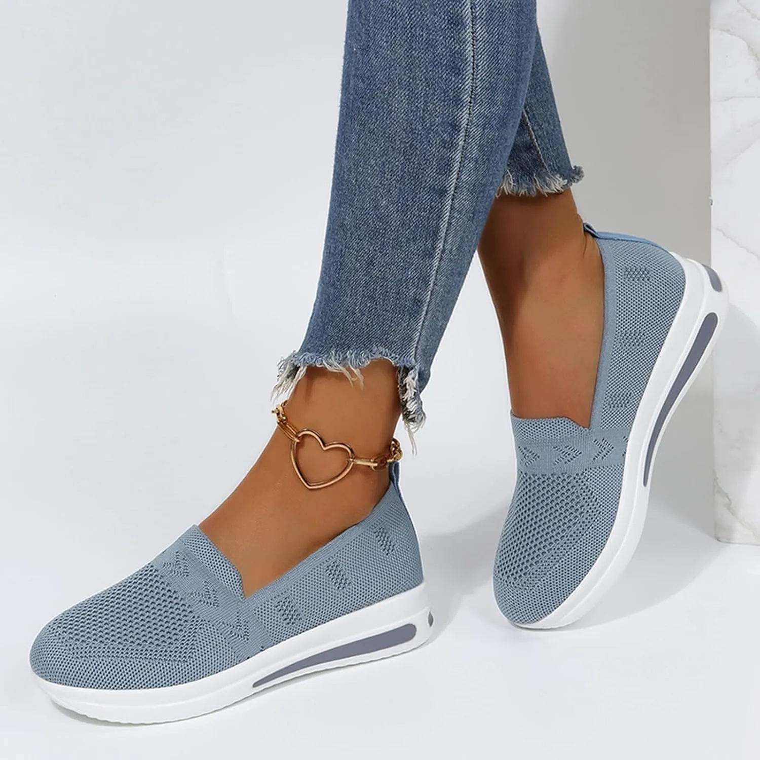 Wedge Sneakers for Women White Tenis OrtopéDicos para El Arco De Pies De Mujer Arch Support Wide Width Casual Shoes for Women Black Sequin Gym Shoes for Women Women's Slip On Shoes Size 7.5 W