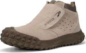 Welding Work Boots for Men Slip on Steel Toe Shoes for Men Soft Comfortable Safety Boots Mens Work Boots Indestructible Puncture Proof Construction Boots for Men Safety Toe Footwear for Welder