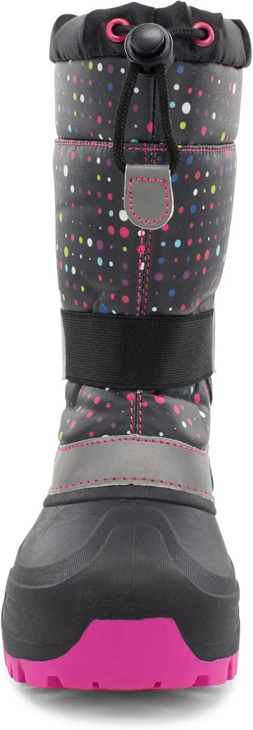 Western Chief Kids Blizzard Youth Snow Boots – Waterproof, Insulated, Warm, & Reflective Winter Boots for Girls & Boys – Cold Weather Snow Boots for Kids