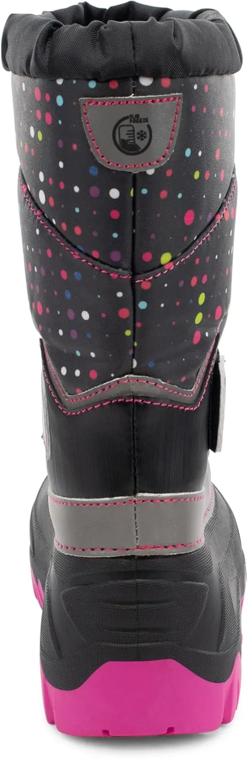 Western Chief Kids Blizzard Youth Snow Boots – Waterproof, Insulated, Warm, & Reflective Winter Boots for Girls & Boys – Cold Weather Snow Boots for Kids
