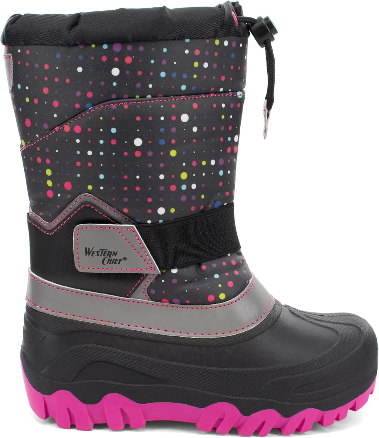 Western Chief Kids Blizzard Youth Snow Boots – Waterproof, Insulated, Warm, & Reflective Winter Boots for Girls & Boys – Cold Weather Snow Boots for Kids
