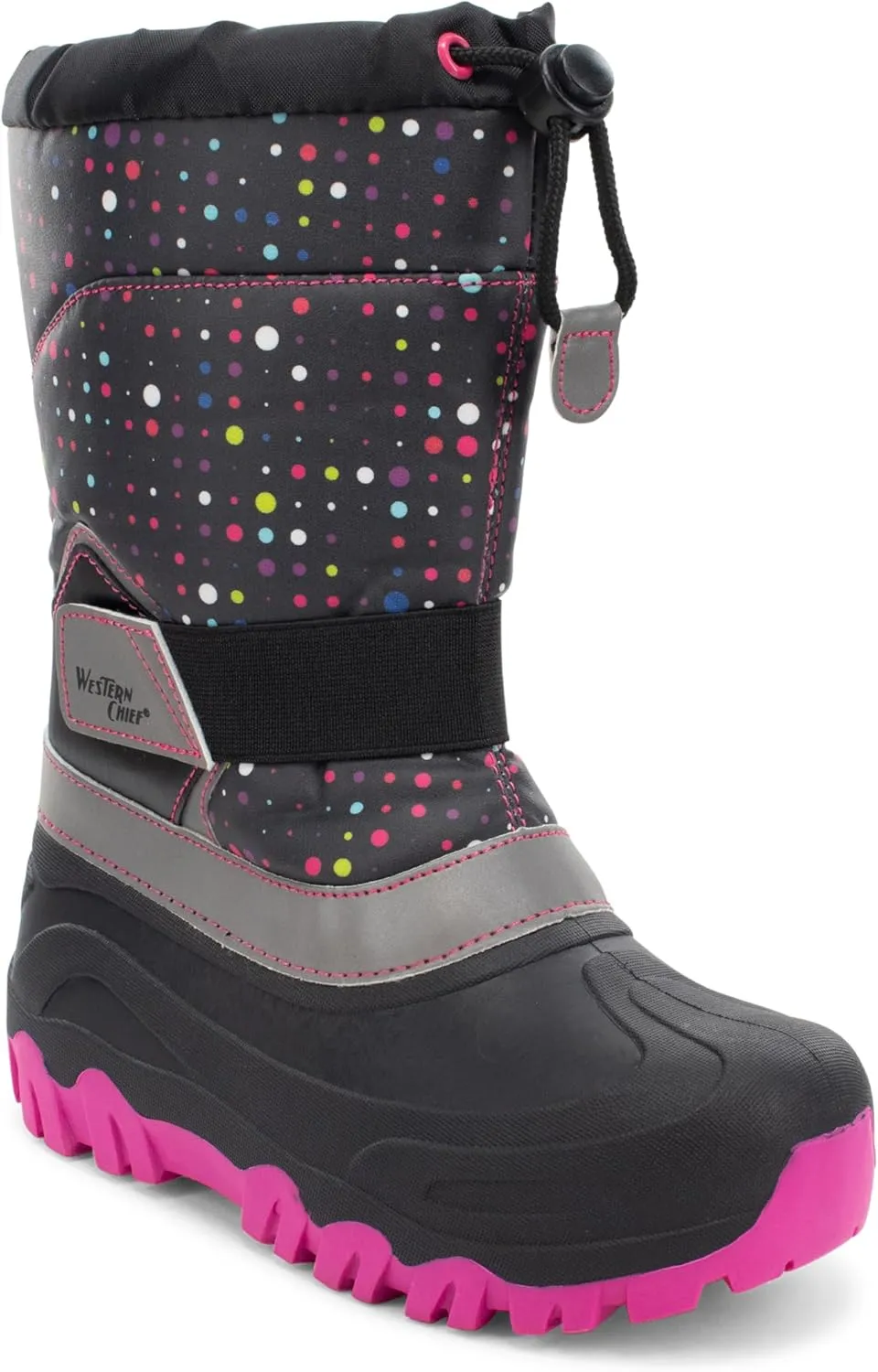 Western Chief Kids Blizzard Youth Snow Boots – Waterproof, Insulated, Warm, & Reflective Winter Boots for Girls & Boys – Cold Weather Snow Boots for Kids