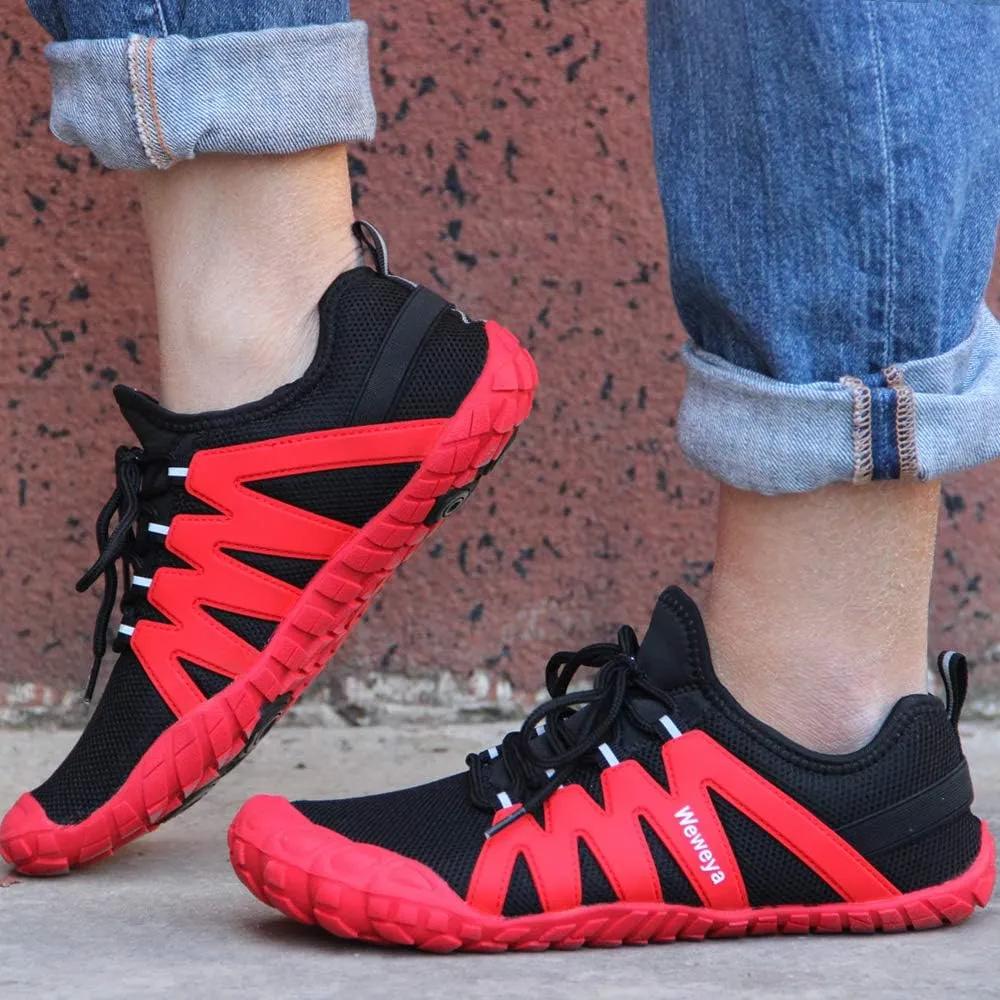 Weweya Barefoot Shoes Men Minimalist Running Cross Training Shoe