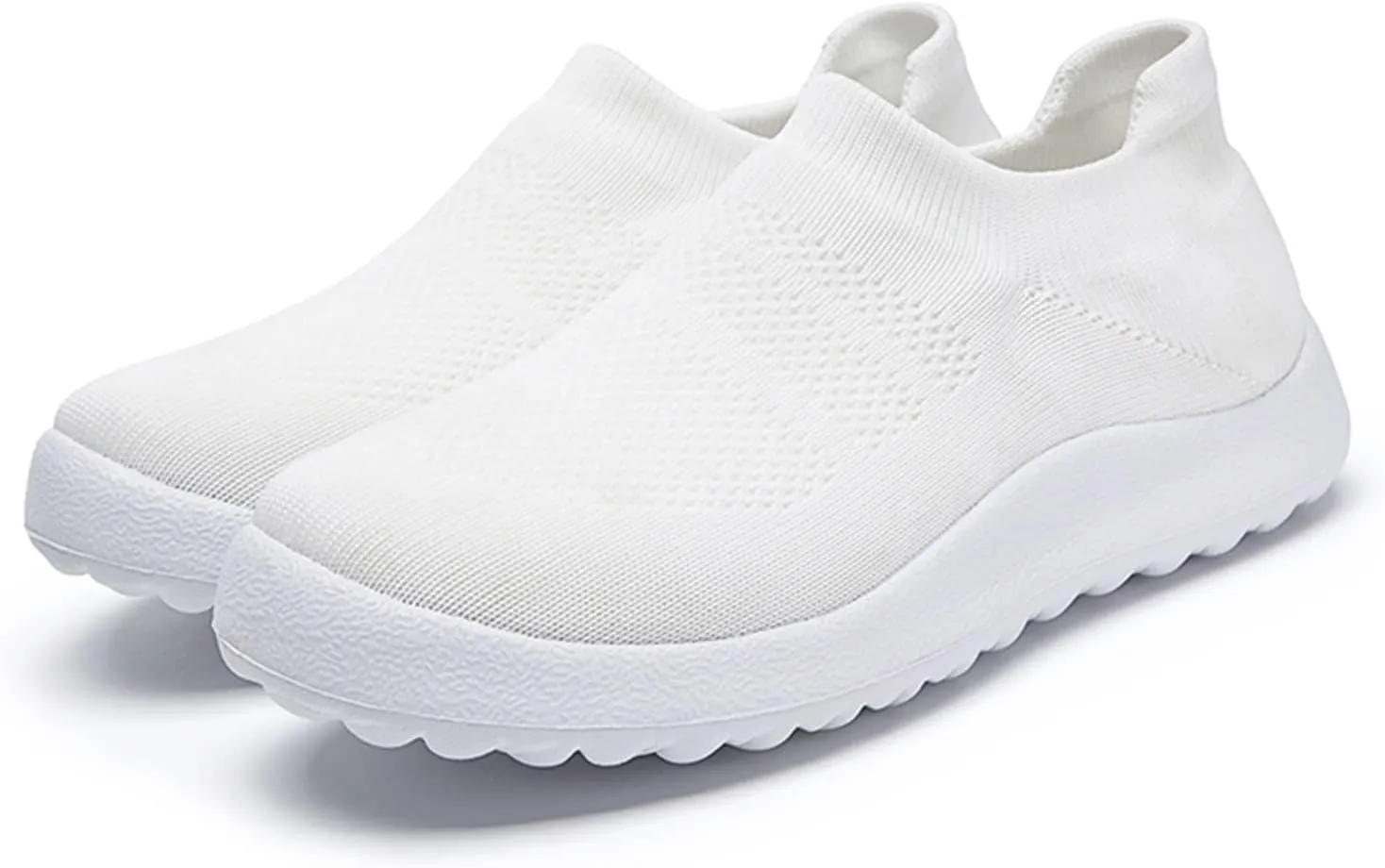 White Sneakers for Women Platform Wide Walking Shoes Women Slip Ons Brown Walking Shoes Women Wide Sneakers for Women Fashion Platform White Slip On Shoes for Women with Arch Support
