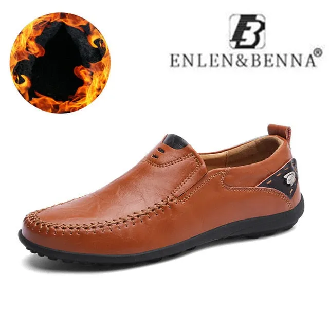 Wholesale Price-busting Casual 38-47 Leather Sneakers Male Big Footwear Men Loafers Sizes Men on Shoes Slip High Adult Moccasins New Breathable Quality