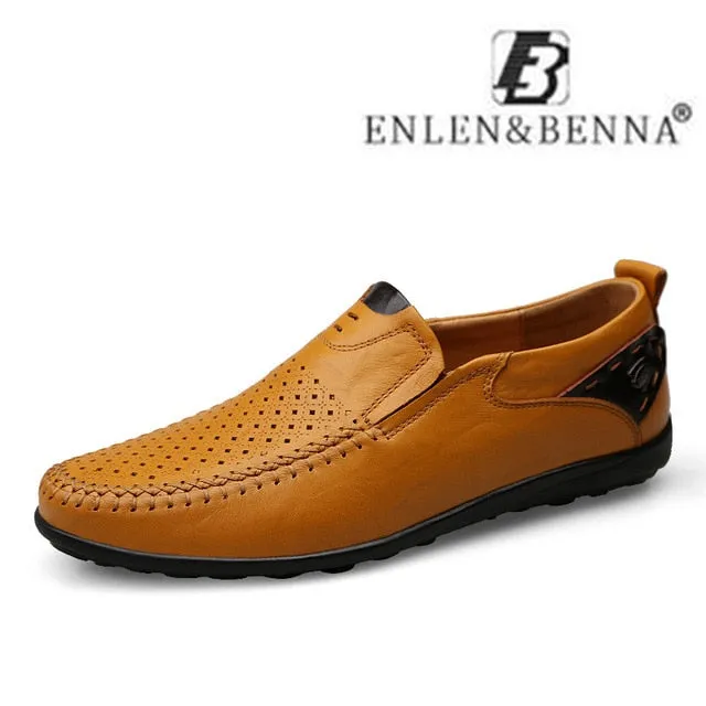 Wholesale Price-busting Casual 38-47 Leather Sneakers Male Big Footwear Men Loafers Sizes Men on Shoes Slip High Adult Moccasins New Breathable Quality