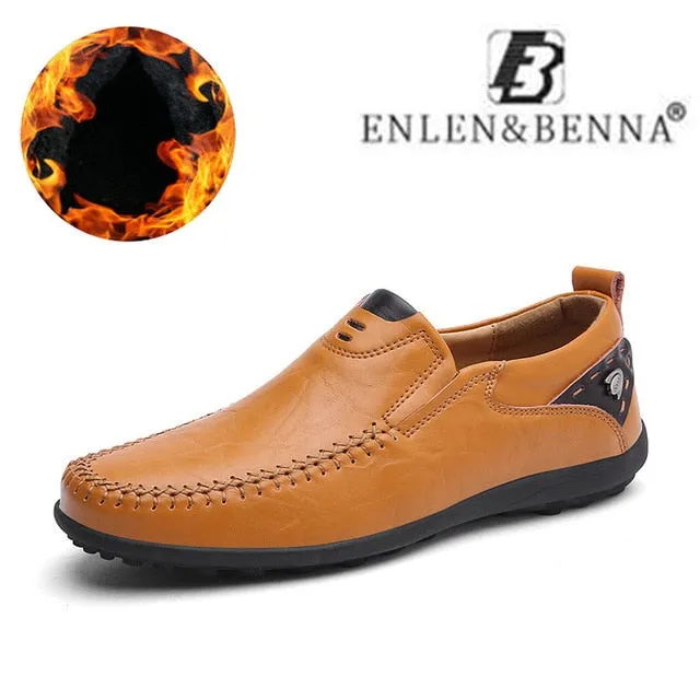Wholesale Price-busting Casual 38-47 Leather Sneakers Male Big Footwear Men Loafers Sizes Men on Shoes Slip High Adult Moccasins New Breathable Quality
