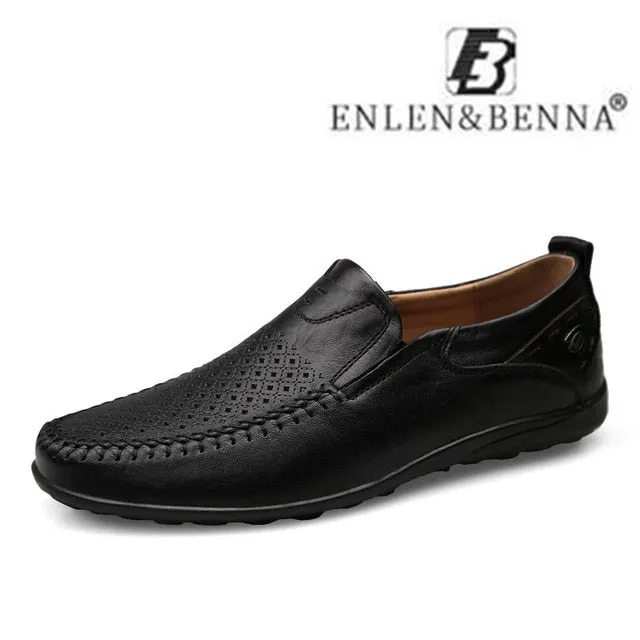 Wholesale Price-busting Casual 38-47 Leather Sneakers Male Big Footwear Men Loafers Sizes Men on Shoes Slip High Adult Moccasins New Breathable Quality