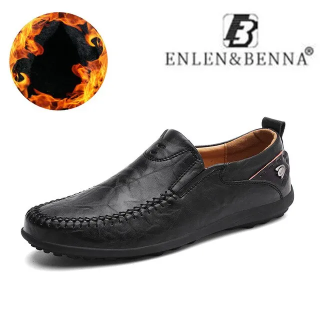 Wholesale Price-busting Casual 38-47 Leather Sneakers Male Big Footwear Men Loafers Sizes Men on Shoes Slip High Adult Moccasins New Breathable Quality