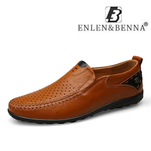Wholesale Price-busting Casual 38-47 Leather Sneakers Male Big Footwear Men Loafers Sizes Men on Shoes Slip High Adult Moccasins New Breathable Quality