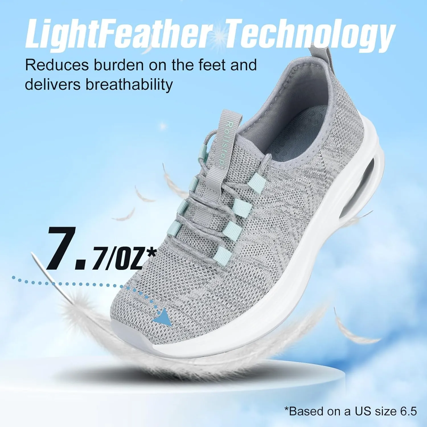 Wide Toe Box Shoes Women Extra Wide Width Sneakers Air Cushion Road Running Shoes Ultra Light Tennis Gym Workout Training Shoes Breathable Walking Shoes with Arch Support