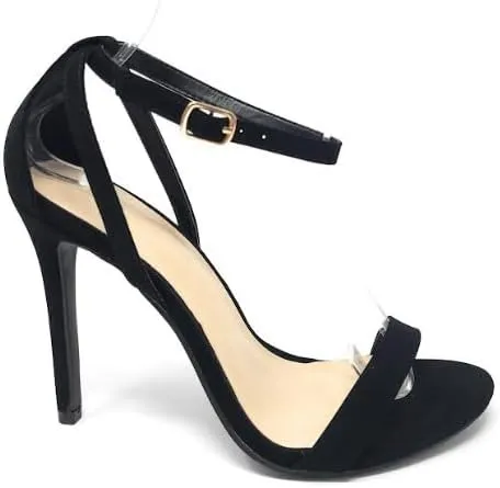 Wild Diva Women's Tampa-07 Round Toe Ankle Strap Stiletto High Heel Sandals