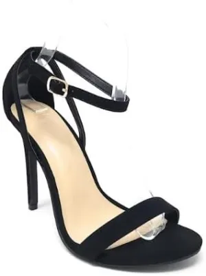 Wild Diva Women's Tampa-07 Round Toe Ankle Strap Stiletto High Heel Sandals