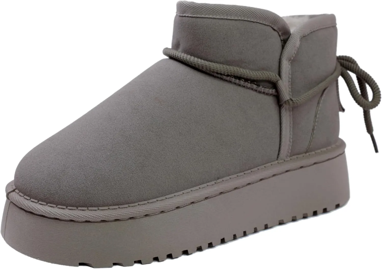 Winter Ankle Boots for Women - Water Resistant Leather Booties Non-Slip Platform Suede Mini Women's Boots - Perfect for Christmas Gifts