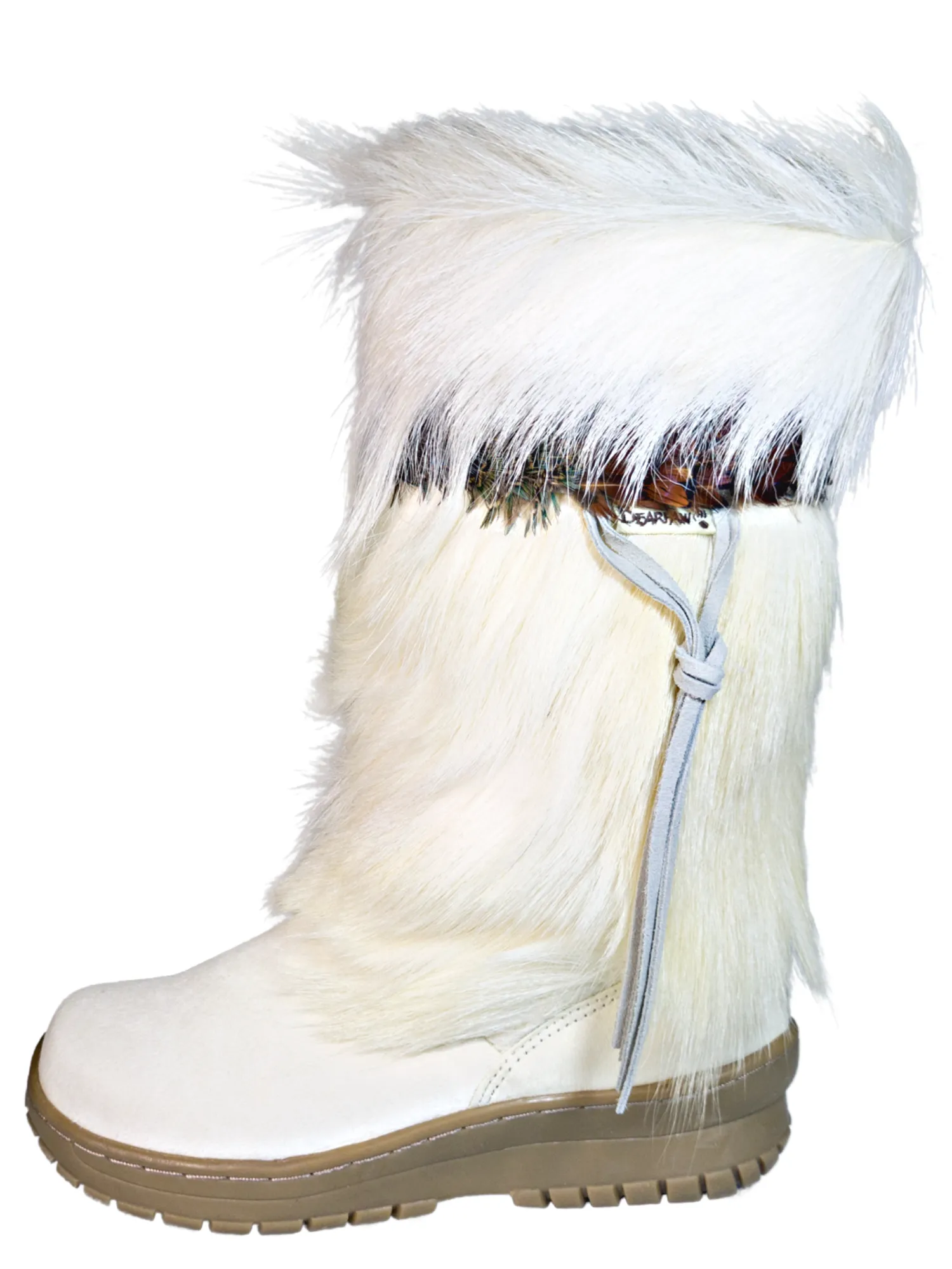 Winter Boots for the Snow of Genuine Leather with Hair / Goat Hair for Women 'Bearpaw' - ID: 7108