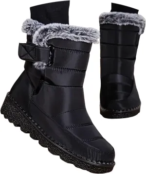 Winter Boots for Women 2024 Outdoor Warm Mens Fur Lined Booties Womens Snow Shoes Comfortable Non-Slip Hiking Boot