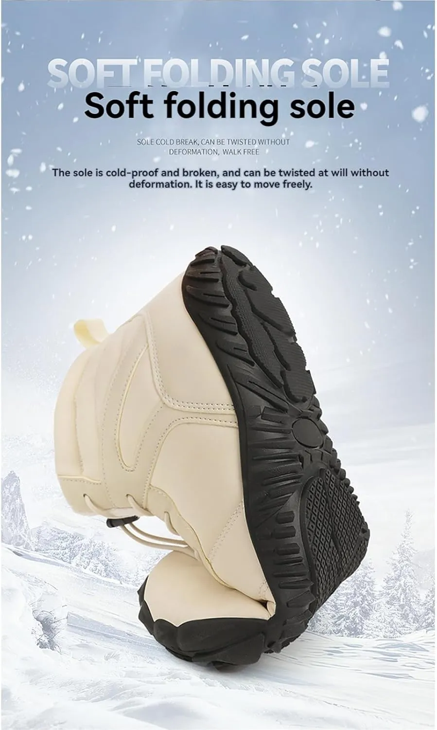 Winter Snow Boots for Women & Men | Minimalist Winter Snow Boots Barefoot | Warm Ankle Booties | Zero Drop Sole | Wide Toe Box | Slip on Sneakers | Waterproof Fur Lining Warm Snow Ankle Boots