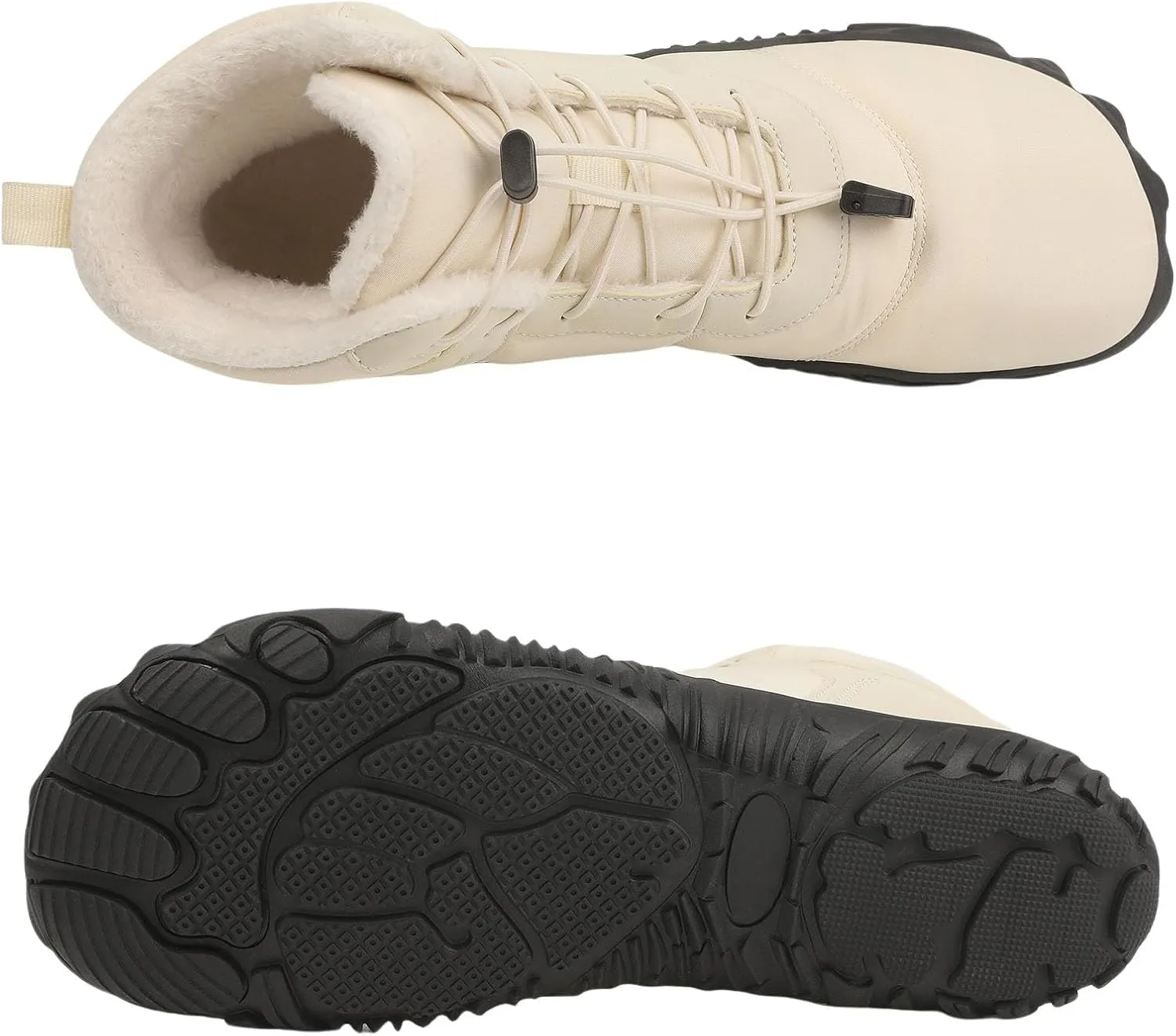 Winter Snow Boots for Women & Men | Minimalist Winter Snow Boots Barefoot | Warm Ankle Booties | Zero Drop Sole | Wide Toe Box | Slip on Sneakers | Waterproof Fur Lining Warm Snow Ankle Boots