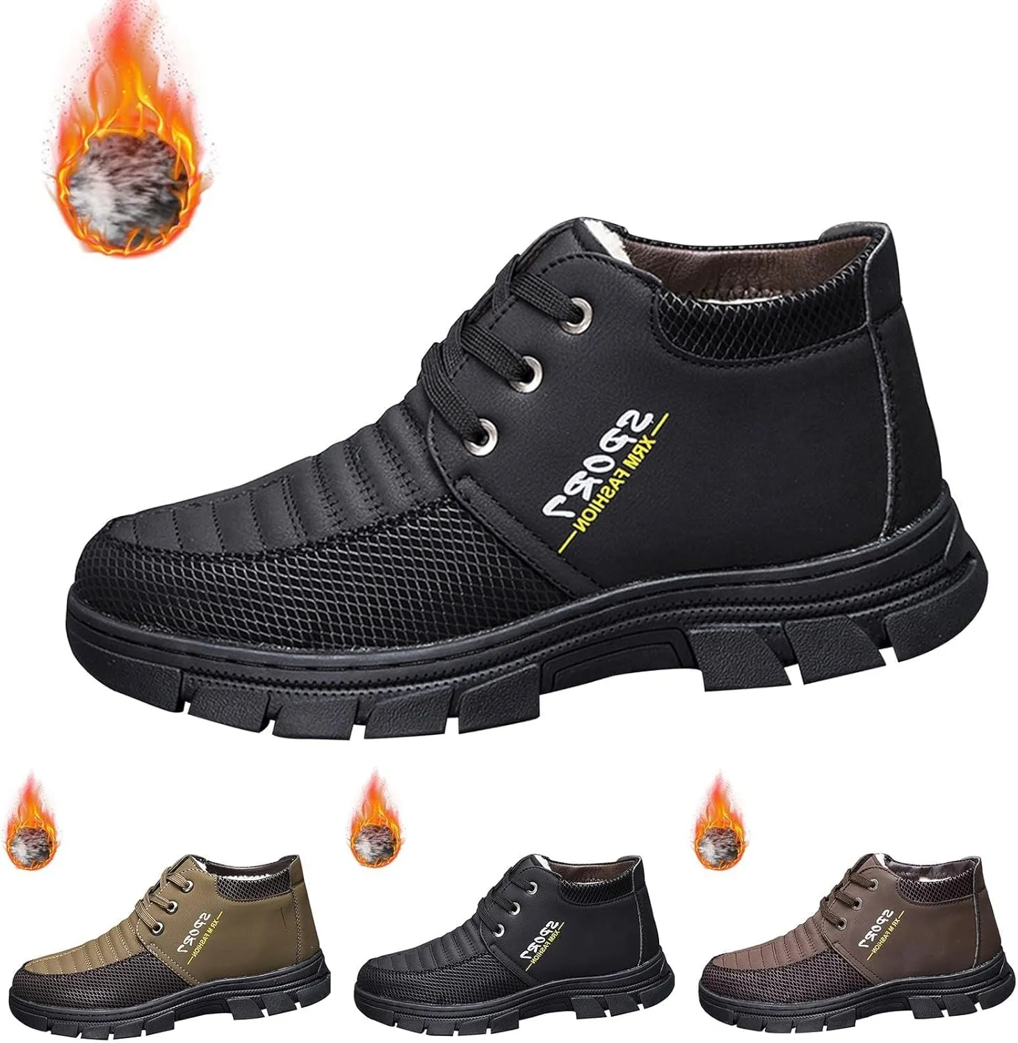Winter Snow Boots Soft Insole Warm Ankle Boots Non Slip Waterproof Insulated Outdoor Anti-Slip Booties