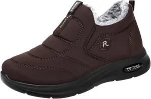 Winter Thermal Boots for Women Arch Support Women's Warm Snow Winter Warm Hiking Work Comfy Boots Sneakers Slip on Walking Shoes Insulated Comfortable Ankle Booties