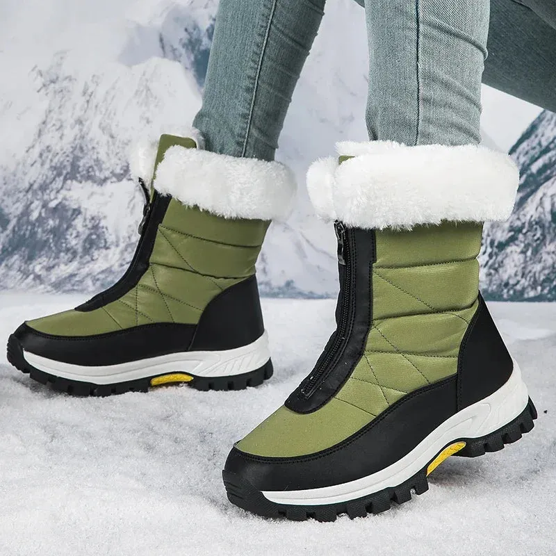 Winter Women's Snow Boots - Waterproof, Non-Slip, Warm & Stylish