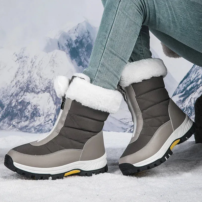 Winter Women's Snow Boots - Waterproof, Non-Slip, Warm & Stylish