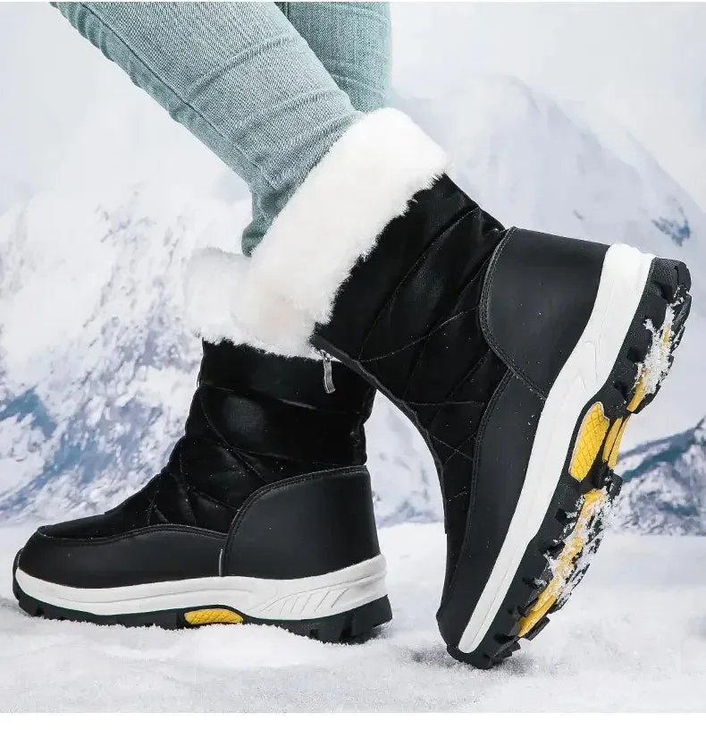 Winter Women's Snow Boots - Waterproof, Non-Slip, Warm & Stylish