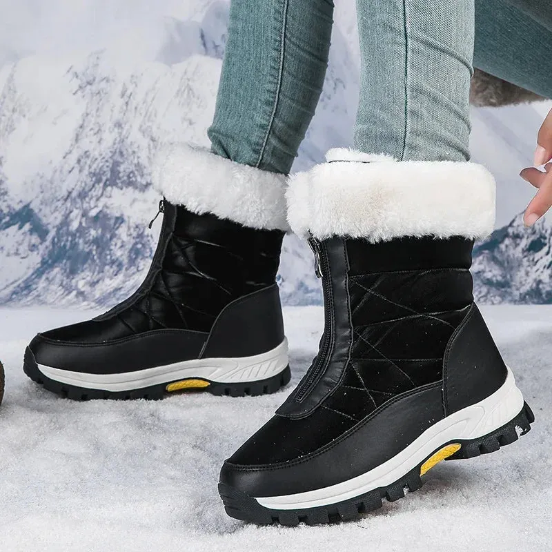 Winter Women's Snow Boots - Waterproof, Non-Slip, Warm & Stylish