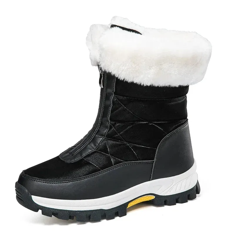 Winter Women's Snow Boots - Waterproof, Non-Slip, Warm & Stylish