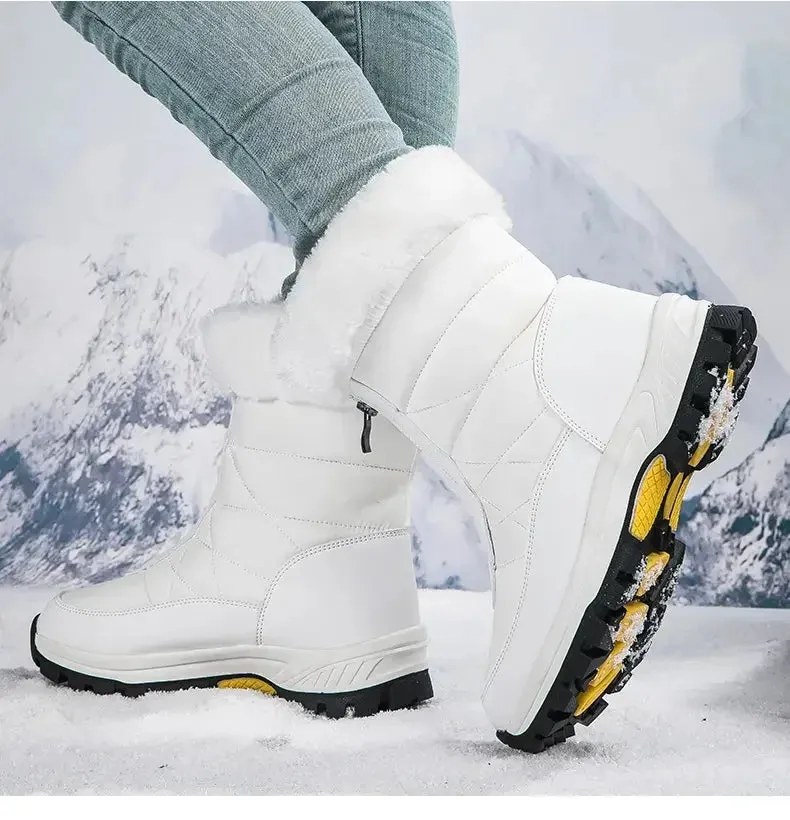 Winter Women's Snow Boots - Waterproof, Non-Slip, Warm & Stylish