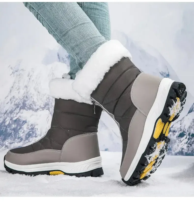 Winter Women's Snow Boots - Waterproof, Non-Slip, Warm & Stylish
