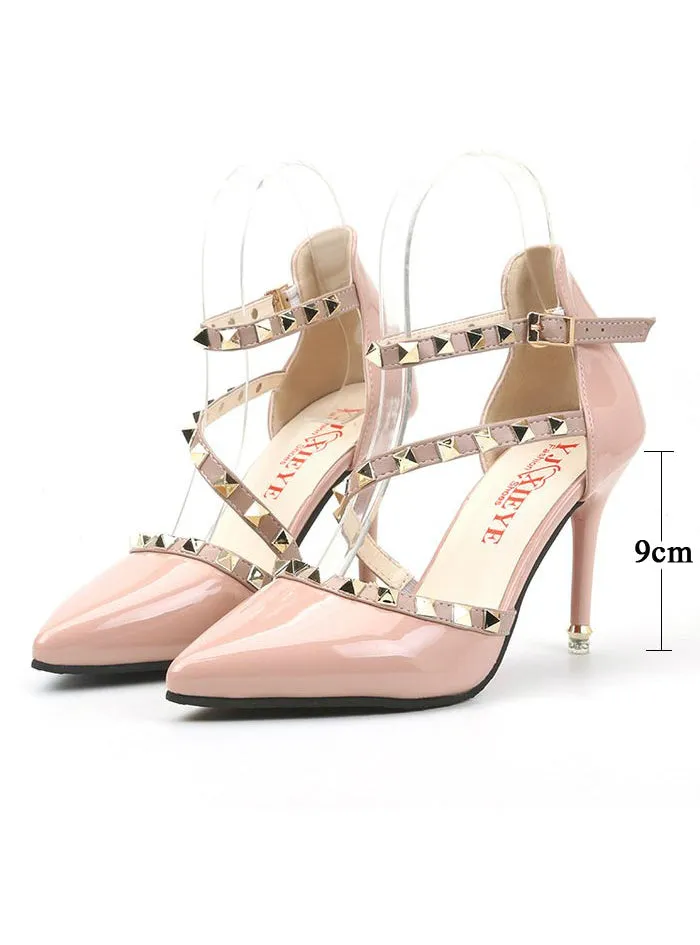 Women Sandals Comfortable Square Heels Quality High Heels
