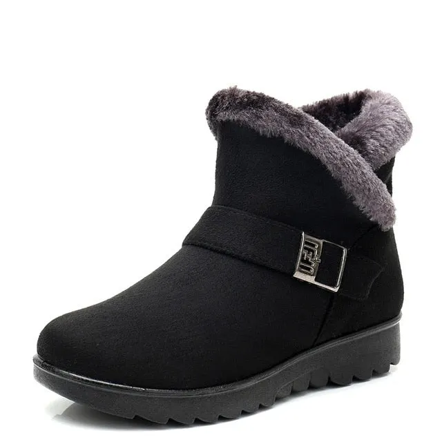 Women Snow Boots Warm Short Fur