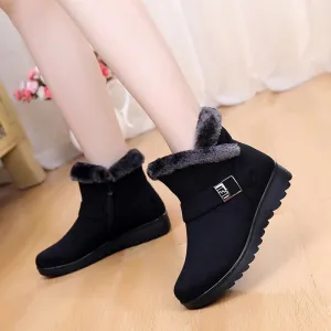 Women Snow Boots Warm Short Fur