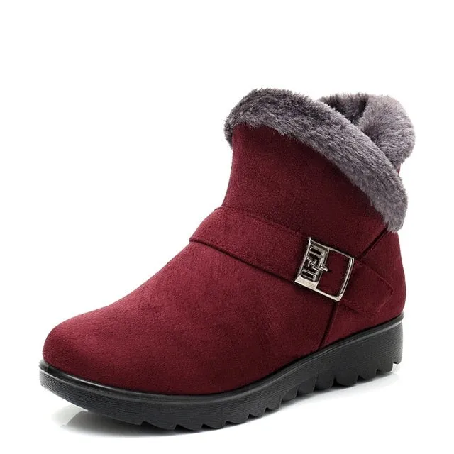 Women Snow Boots Warm Short Fur