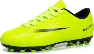 Women Soccer Cleats Lace-Up Turf Football Shoes Indoor Outdoor Low-Top Fustal Soccer Training