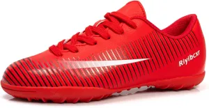 Women Soccer Cleats Lace-Up Turf Football Shoes Indoor Outdoor Low-Top Fustal Soccer Training