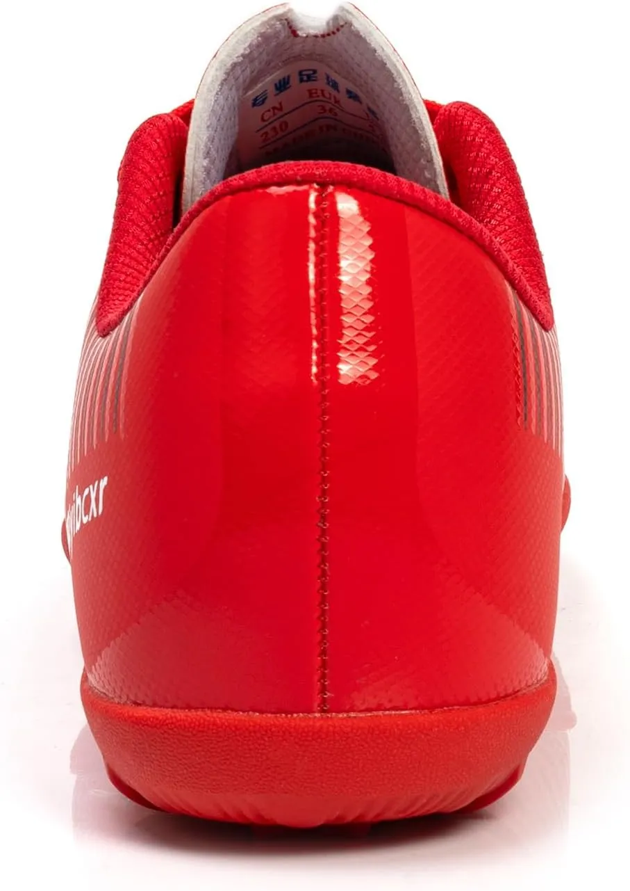 Women Soccer Cleats Lace-Up Turf Football Shoes Indoor Outdoor Low-Top Fustal Soccer Training
