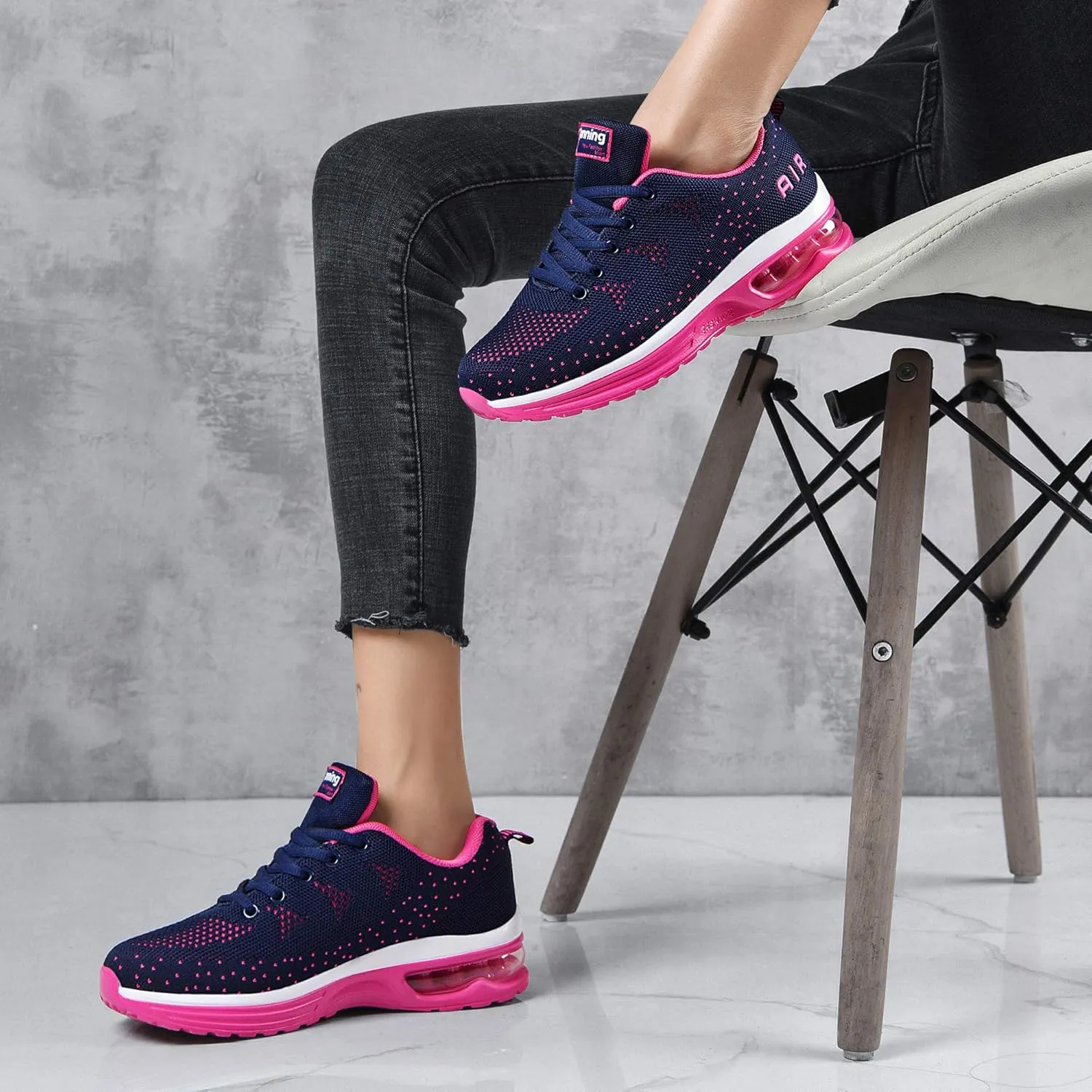 Women's Air Athletic Tennis Running Sneakers Lightweight Sport Gym Jogging Breathable Fashion Walking Shoes(US 5.5-10)