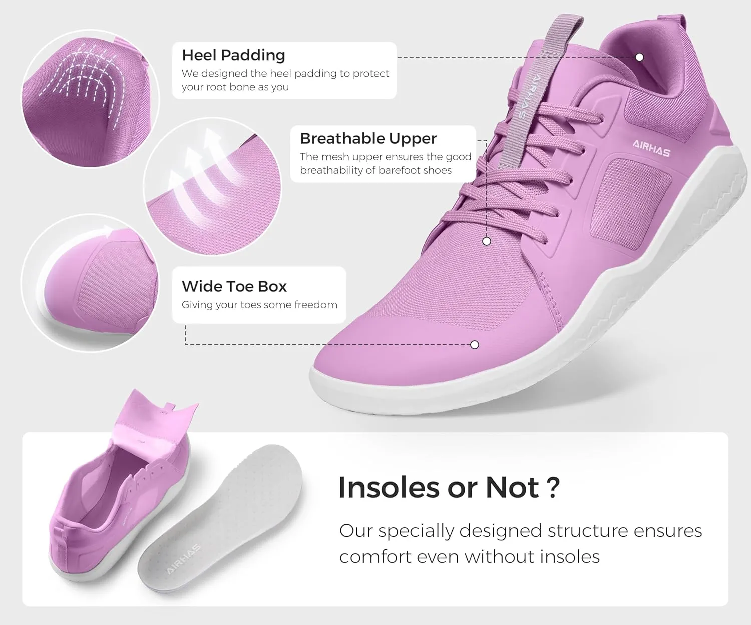 Womens Barefoot Shoes Minimalist Gym Shoes for Women Lightweight Cross Training Running