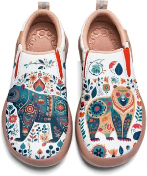 Womens Comfort Animal Painted Loafers - Travel Shoes Slip On Lightweight Casual Walking