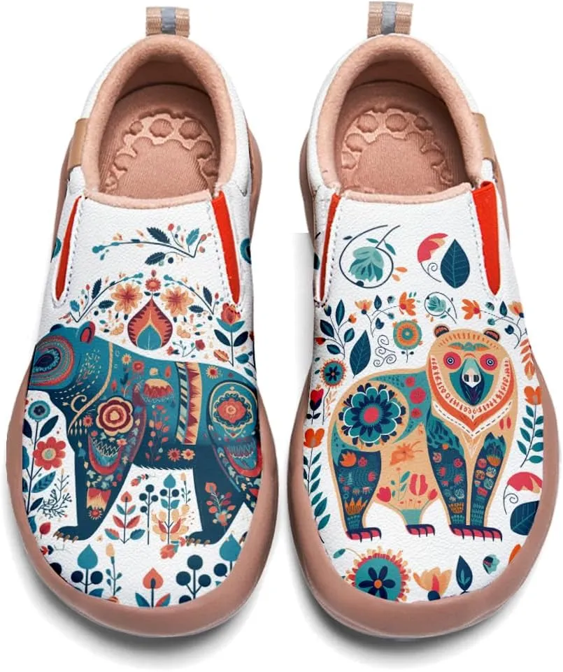 Womens Comfort Animal Painted Loafers - Travel Shoes Slip On Lightweight Casual Walking