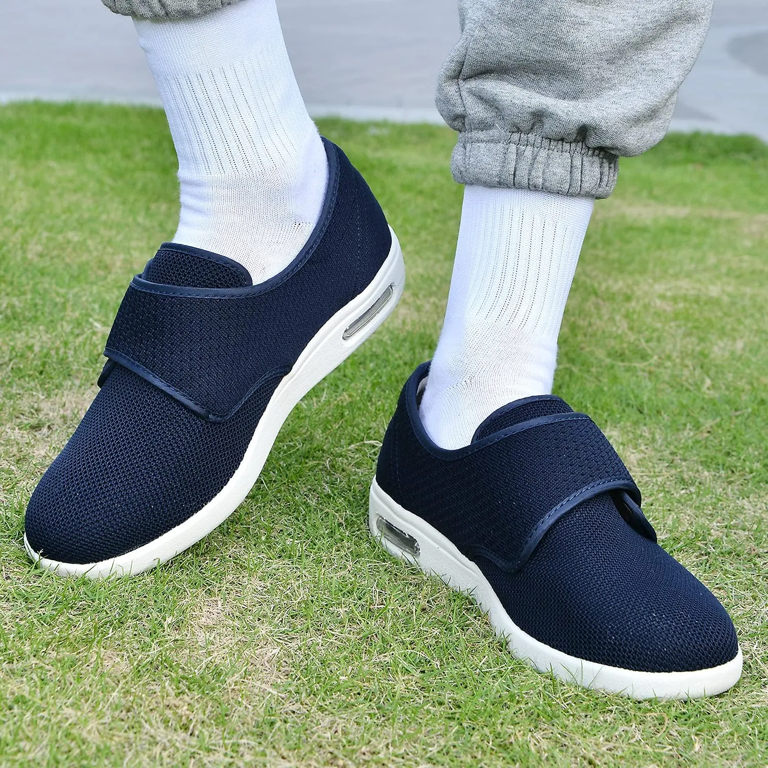 Women's Diabetic Shoes with Adjustable Closure,Non-Slip Wide Width Lightweight Shoes for Edema Plantar Fasciitis Bunions Arthritis Swollen Feet