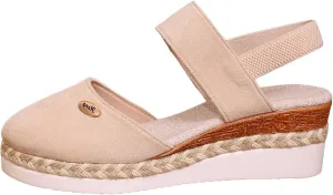 Womens Espadrilles Wedge Sandals Comfortable Closed Toe Slip On Sandals with Arch Support Elastic Strappy Ankle Strap for All Occasions: Casual, Work, Party