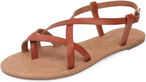 Women's Gladiator Flat Sandals Fisherman Strappy Sandals Ankle Strap Sandals
