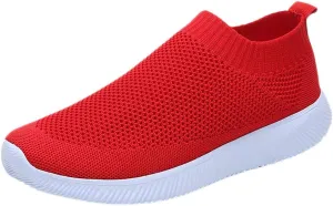 Womens Ladies Walking Running Shoes Slip On Lightweight Mens Dress Shoes Food Service Casual Dress Shoes Women Shoes Sneakers Tennis Shoe White Loafers