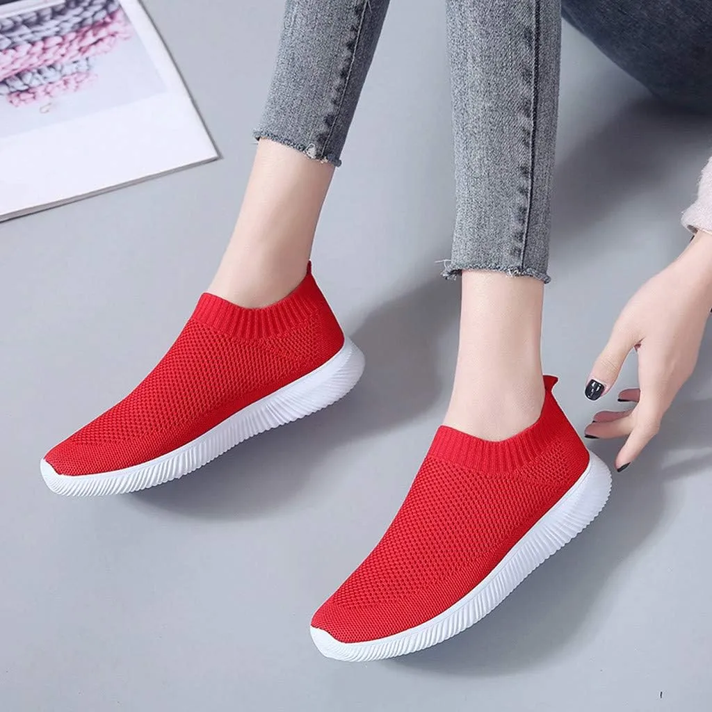Womens Ladies Walking Running Shoes Slip On Lightweight Mens Dress Shoes Food Service Casual Dress Shoes Women Shoes Sneakers Tennis Shoe White Loafers