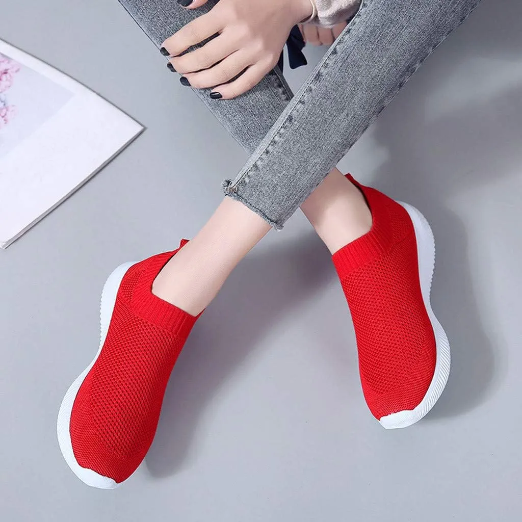 Womens Ladies Walking Running Shoes Slip On Lightweight Mens Dress Shoes Food Service Casual Dress Shoes Women Shoes Sneakers Tennis Shoe White Loafers