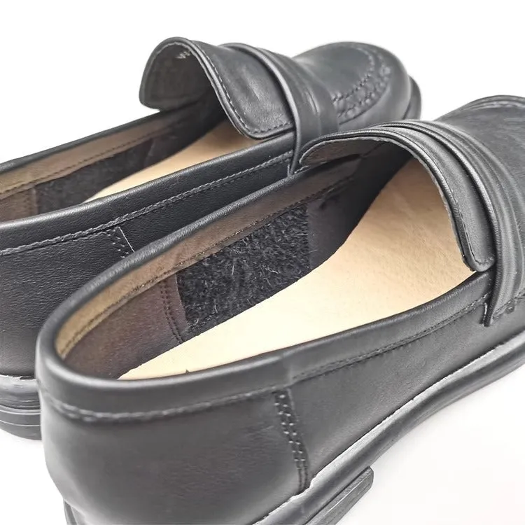 Women's Leather Casual Comfort Flat Loafers
