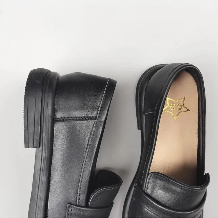 Women's Leather Casual Comfort Flat Loafers